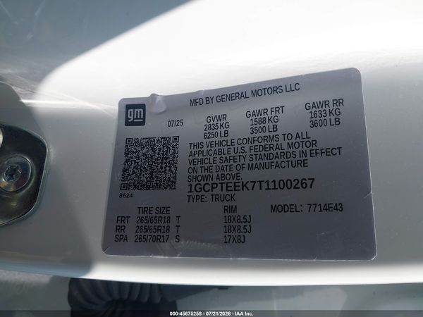 2026 CHEVROLET COLORADO TRAIL BOSS, 4WD — I9