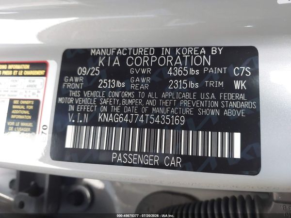 2026 KIA K5 GT-LINE FWD