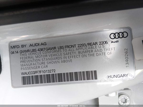 2015 AUDI A3 1.8T PREMIUM