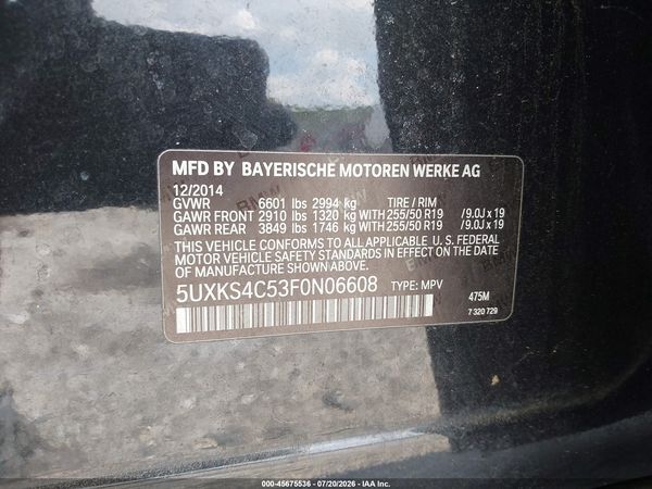 2015 BMW X5 XDRIVE35D
