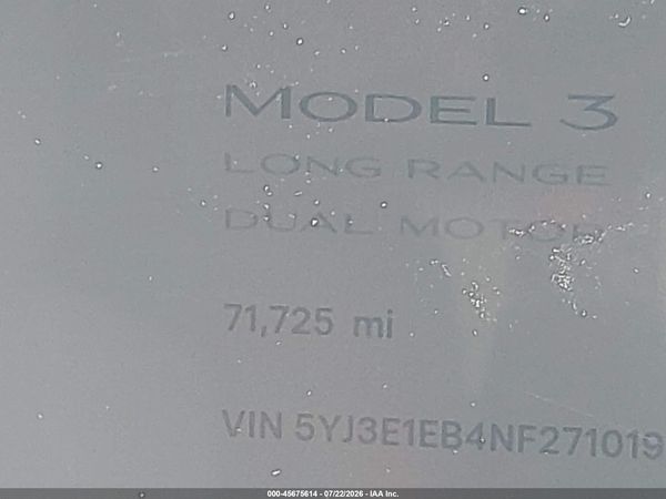 2022 TESLA MODEL 3