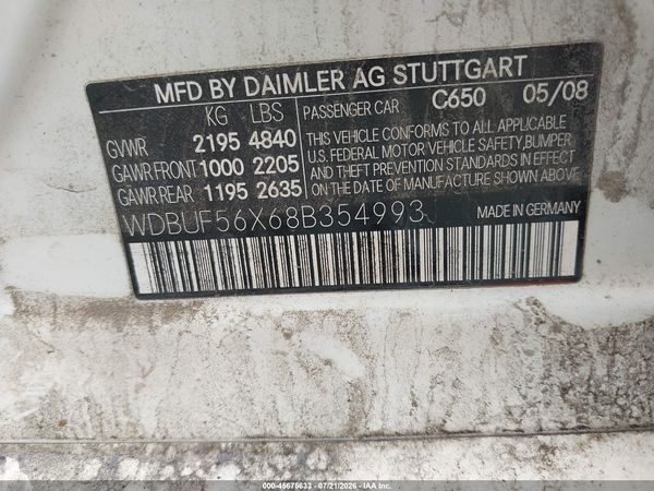 2008 MERCEDES-BENZ E 350 E350