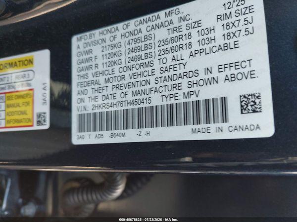 2026 HONDA CR-V EX-L AWD