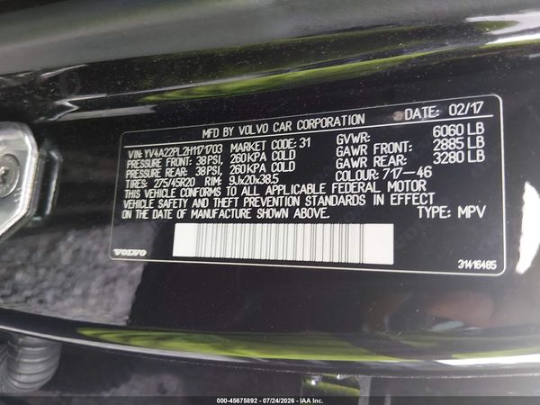 2017 VOLVO XC90 T6 INSCRIPTION