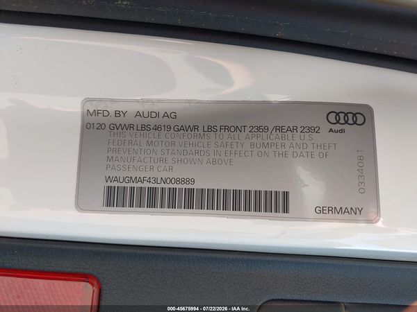 2020 AUDI A4