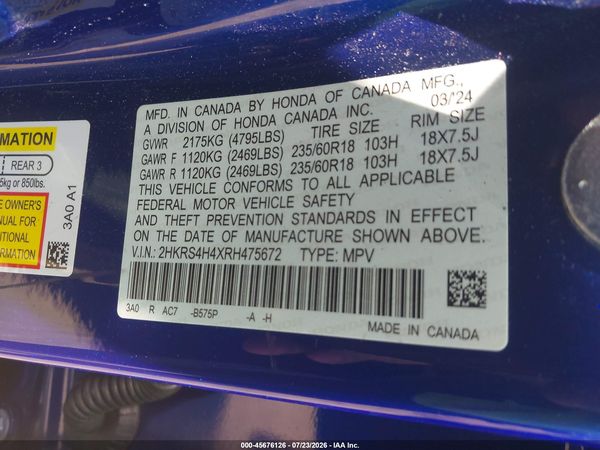 2024 HONDA CR-V EX AWD