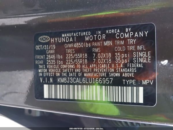 2020 HYUNDAI TUCSON LIMITED