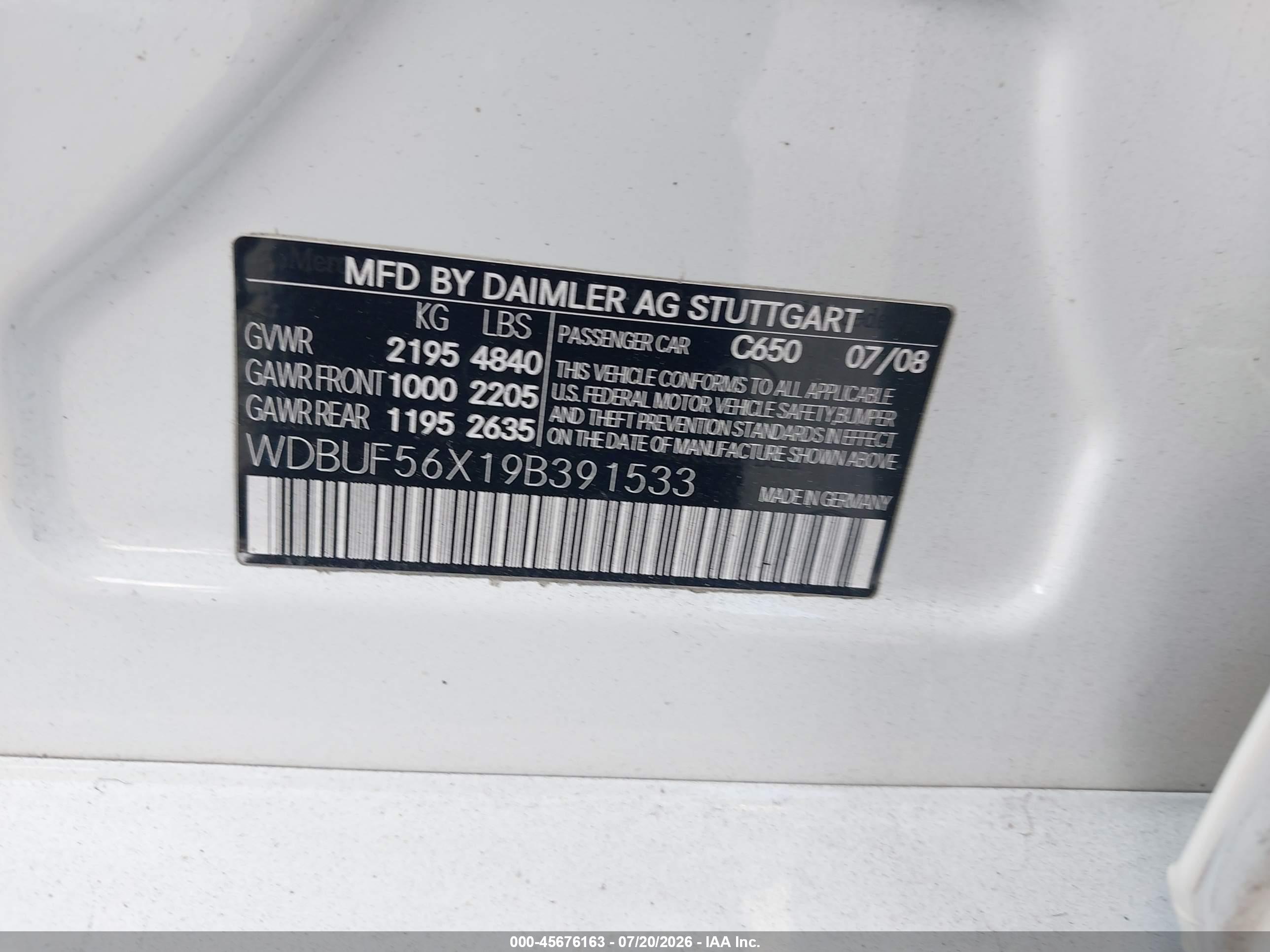 2009 MERCEDES-BENZ E 350 E350