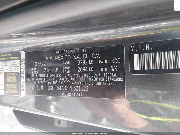 2023 KIA FORTE GT-LINE
