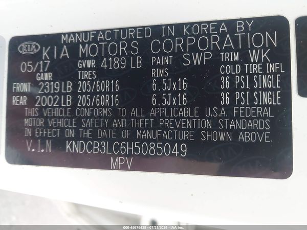 2017 KIA NIRO LX