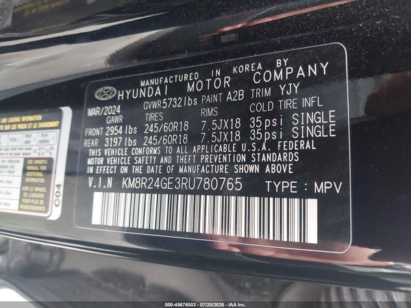 2024 HYUNDAI PALISADE SEL
