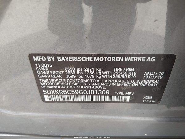 2016 BMW X5 XDRIVE50I