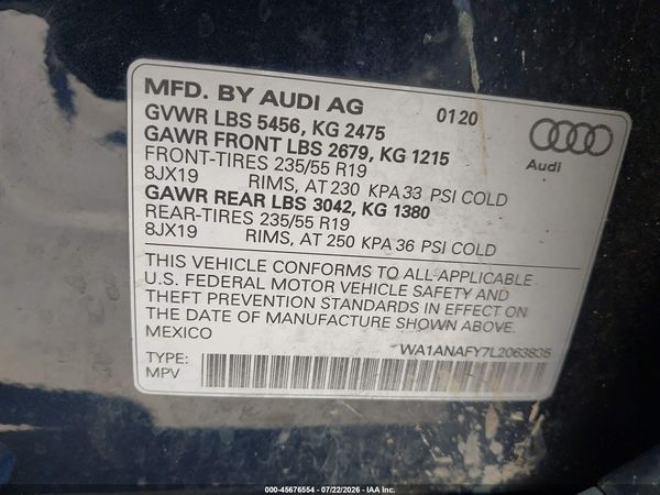 2020 AUDI Q5