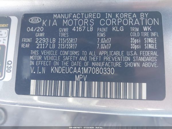 2021 KIA SELTOS S