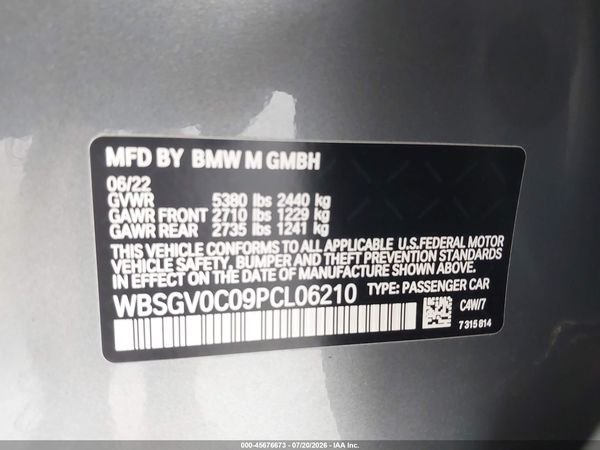 2023 BMW M8 GRAN COUPE COMPETITION