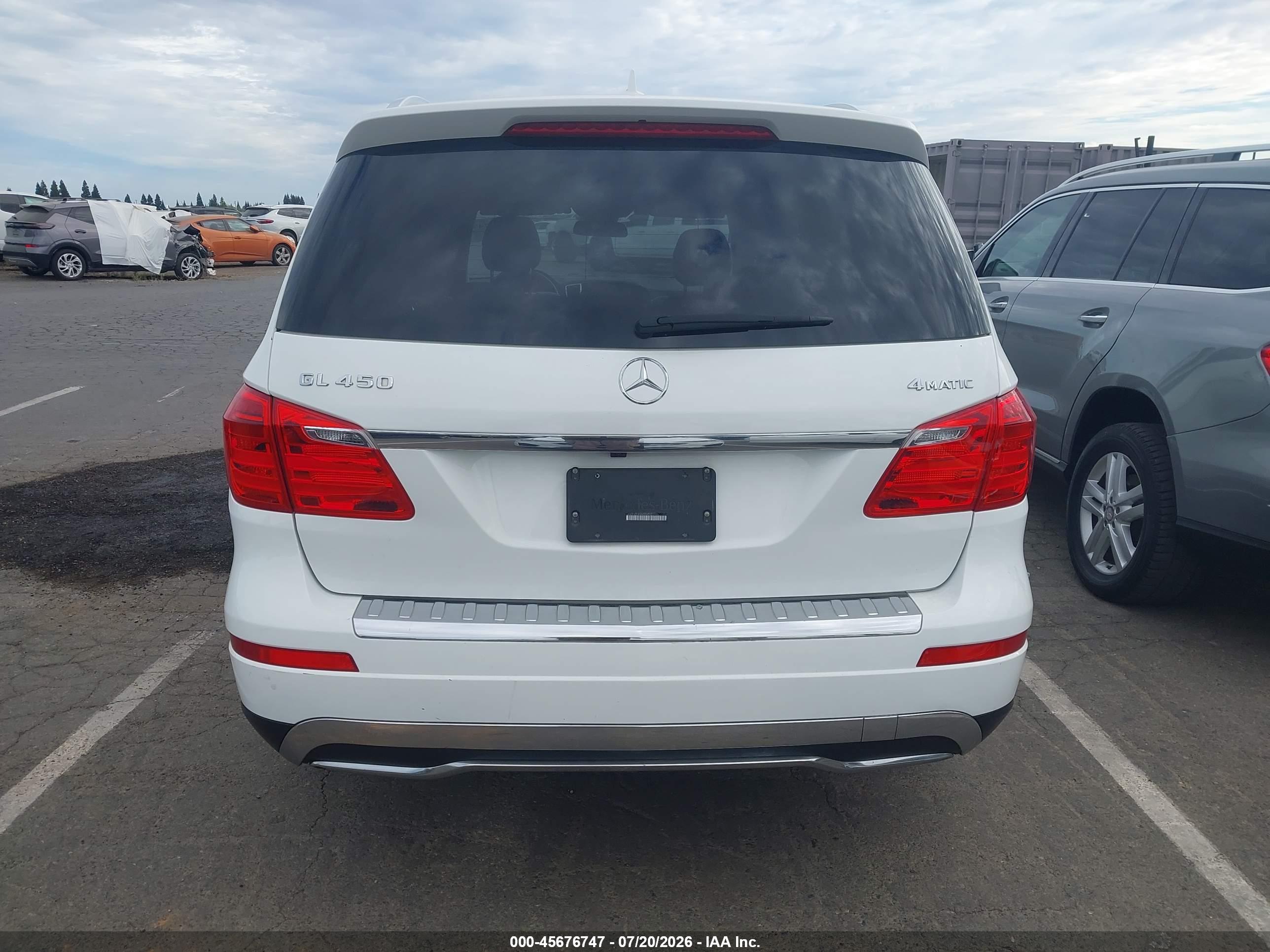 2016 MERCEDES-BENZ GL 450 4MATIC
