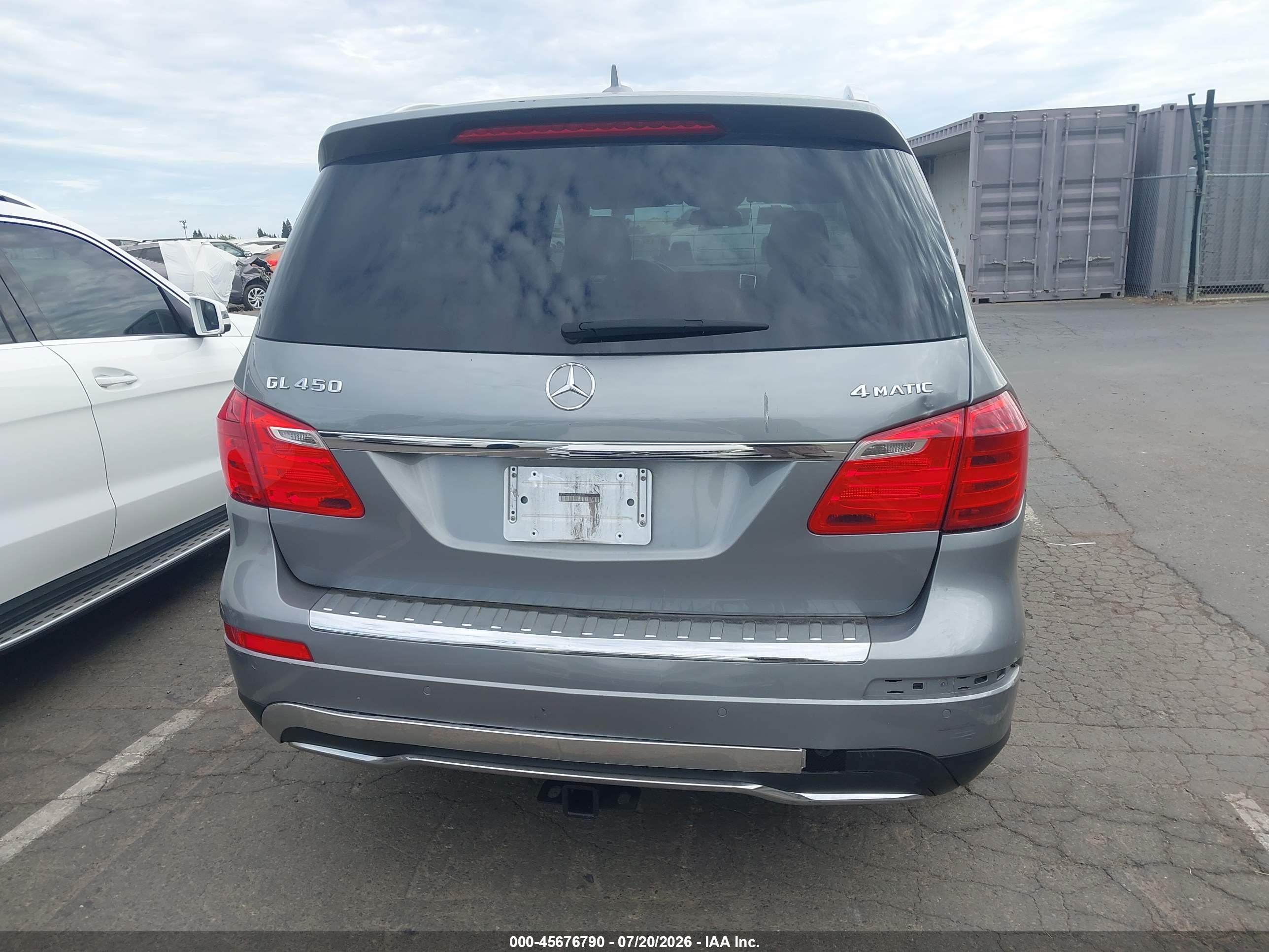 2015 MERCEDES-BENZ GL 450 4MATIC