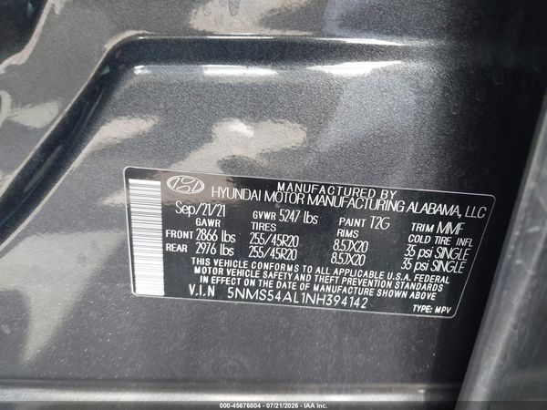 2022 HYUNDAI SANTA FE CALLIGRAPHY