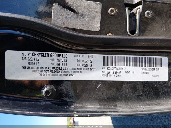 2012 CHRYSLER 300 Base/Limited — I9