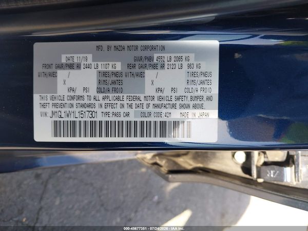 2020 MAZDA MAZDA6 GRAND TOURING RESERVE