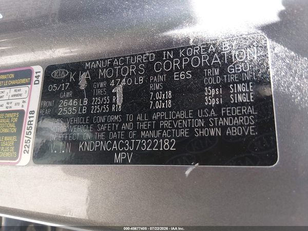 2018 KIA SPORTAGE EX
