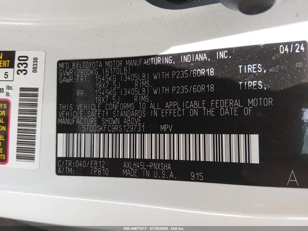 2024 TOYOTA SIENNA XSE