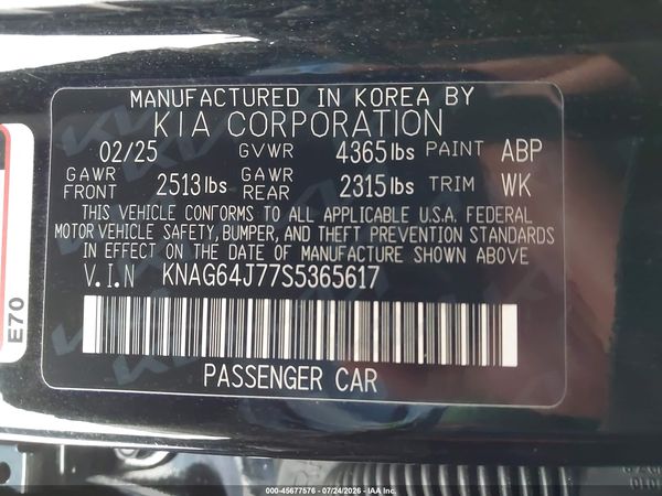 2025 KIA K5 GT-LINE