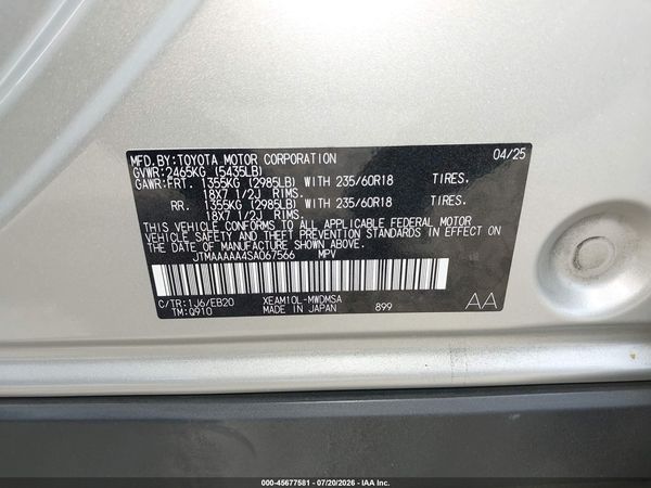 2025 TOYOTA BZ4X XLE