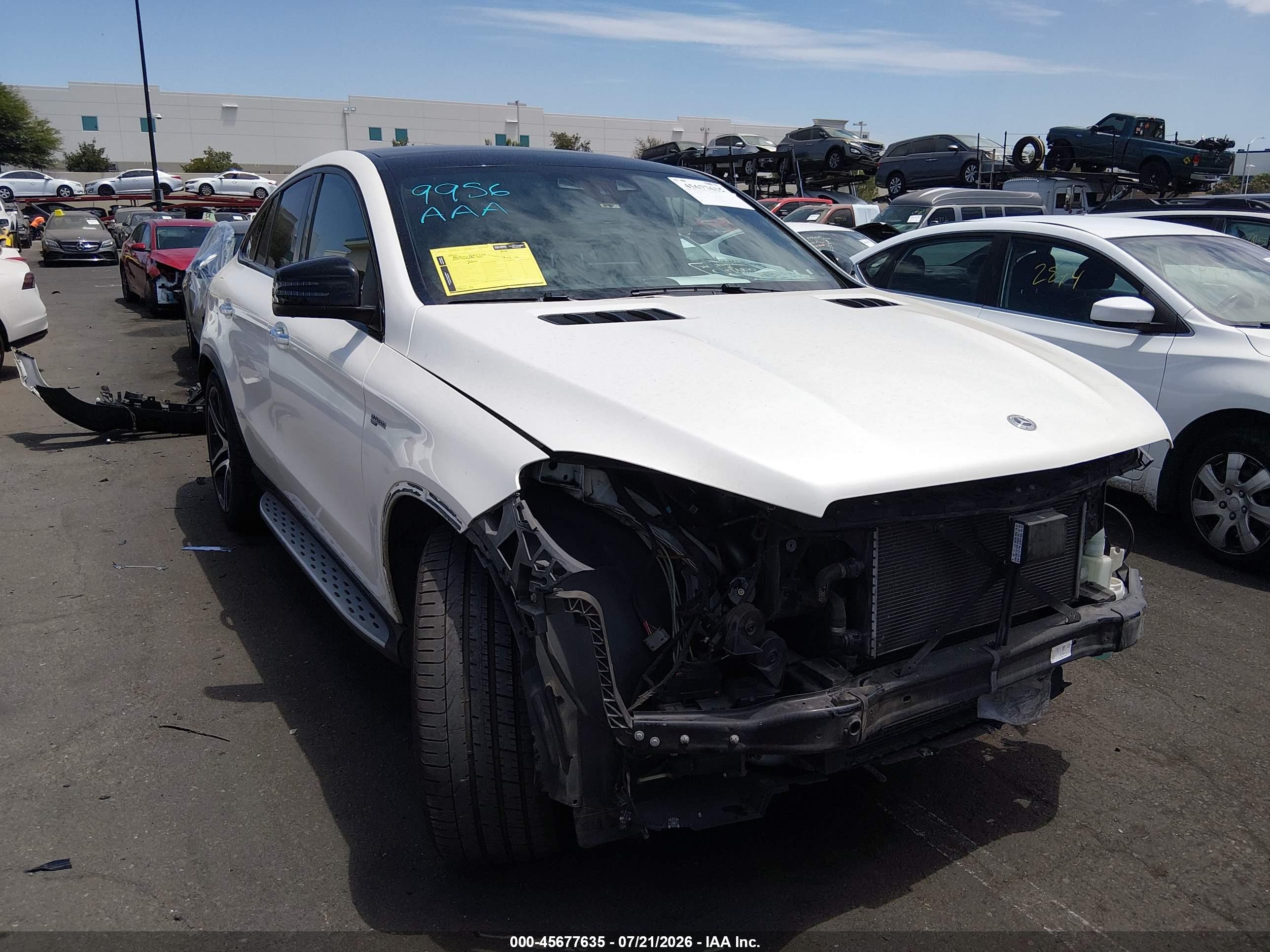 2019 MERCEDES-BENZ AMG GLE 43 COUPE 4MATIC