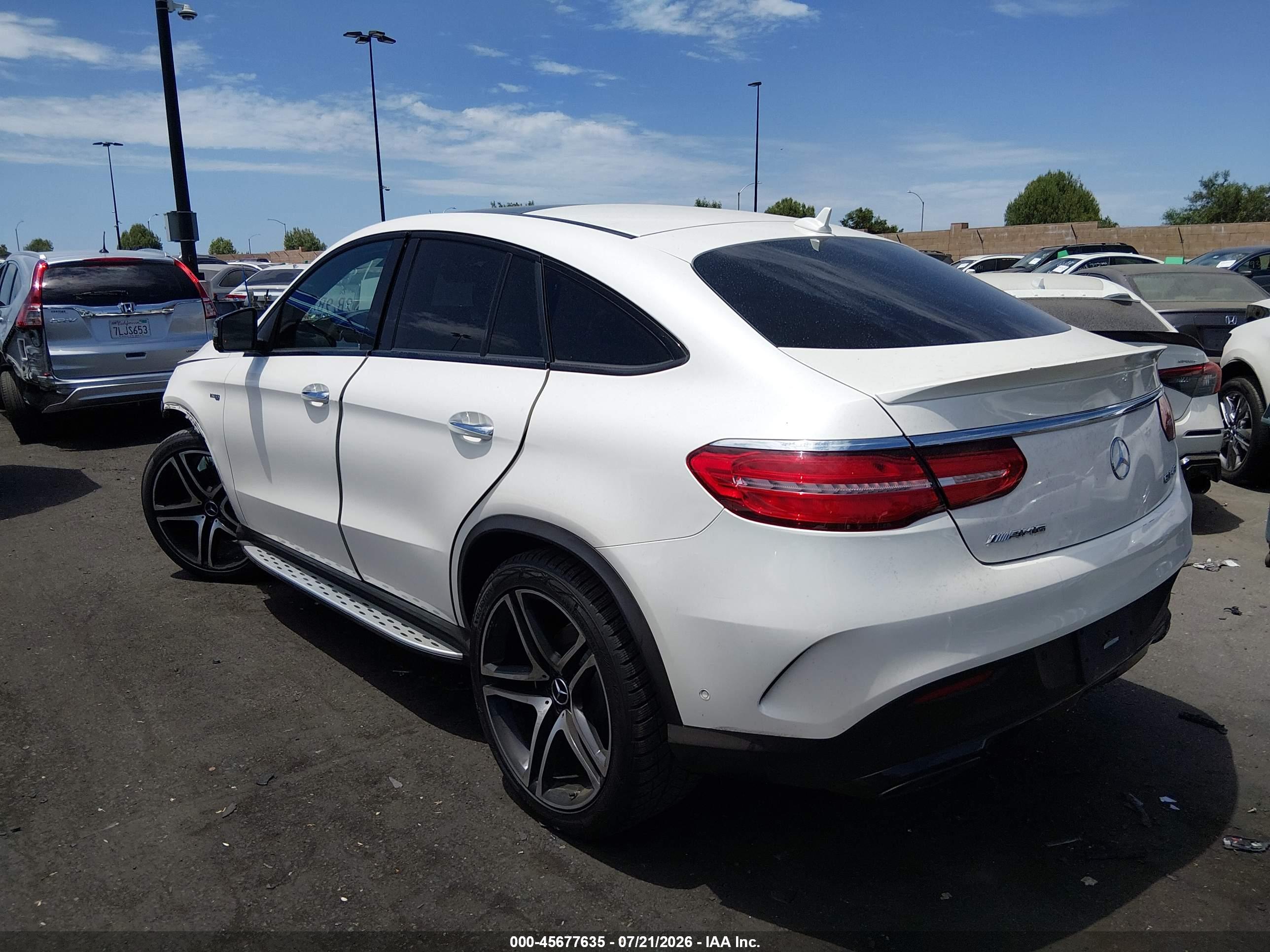 2019 MERCEDES-BENZ AMG GLE 43 COUPE 4MATIC