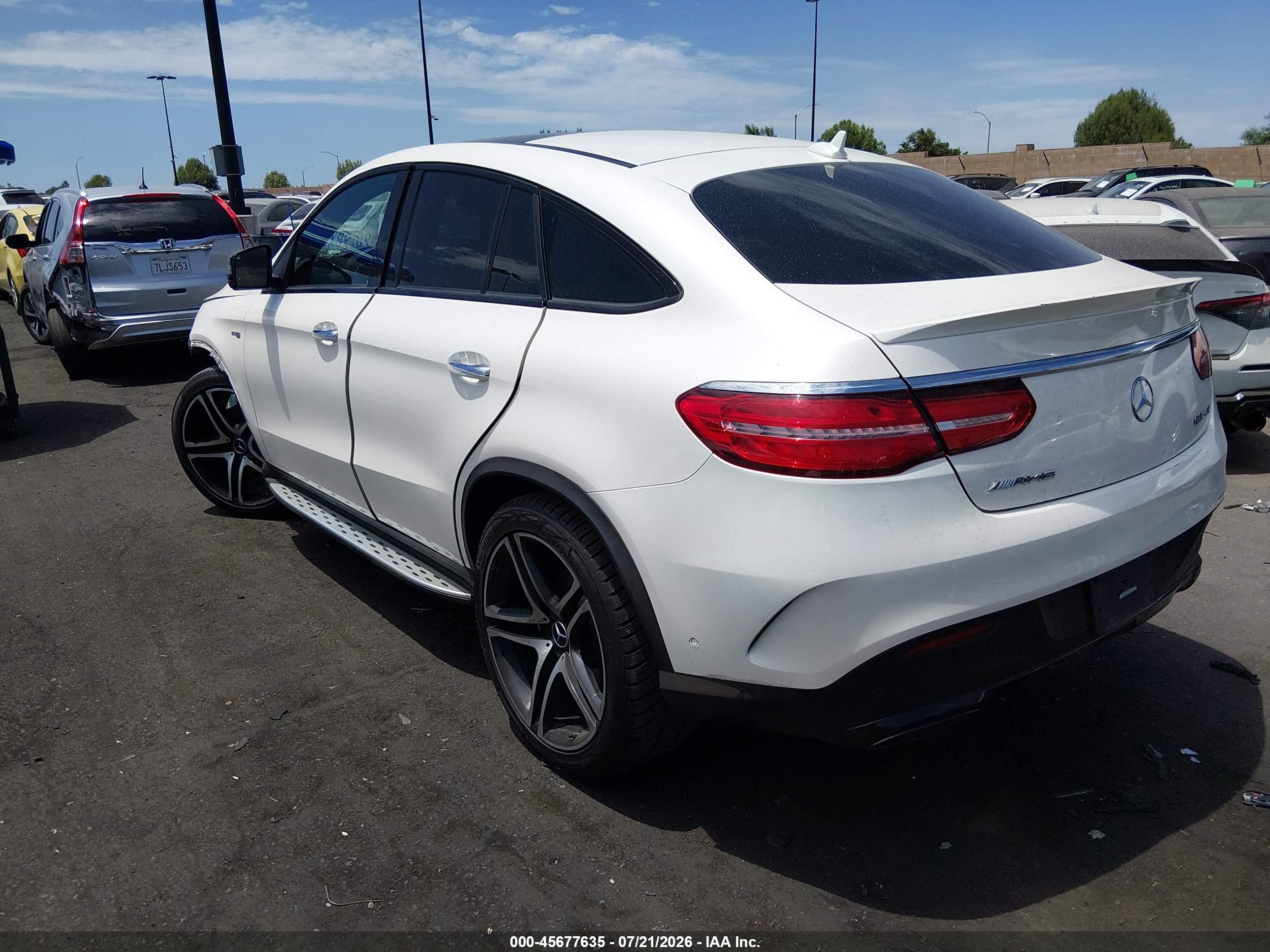 2019 MERCEDES-BENZ AMG GLE 43 COUPE 4MATIC