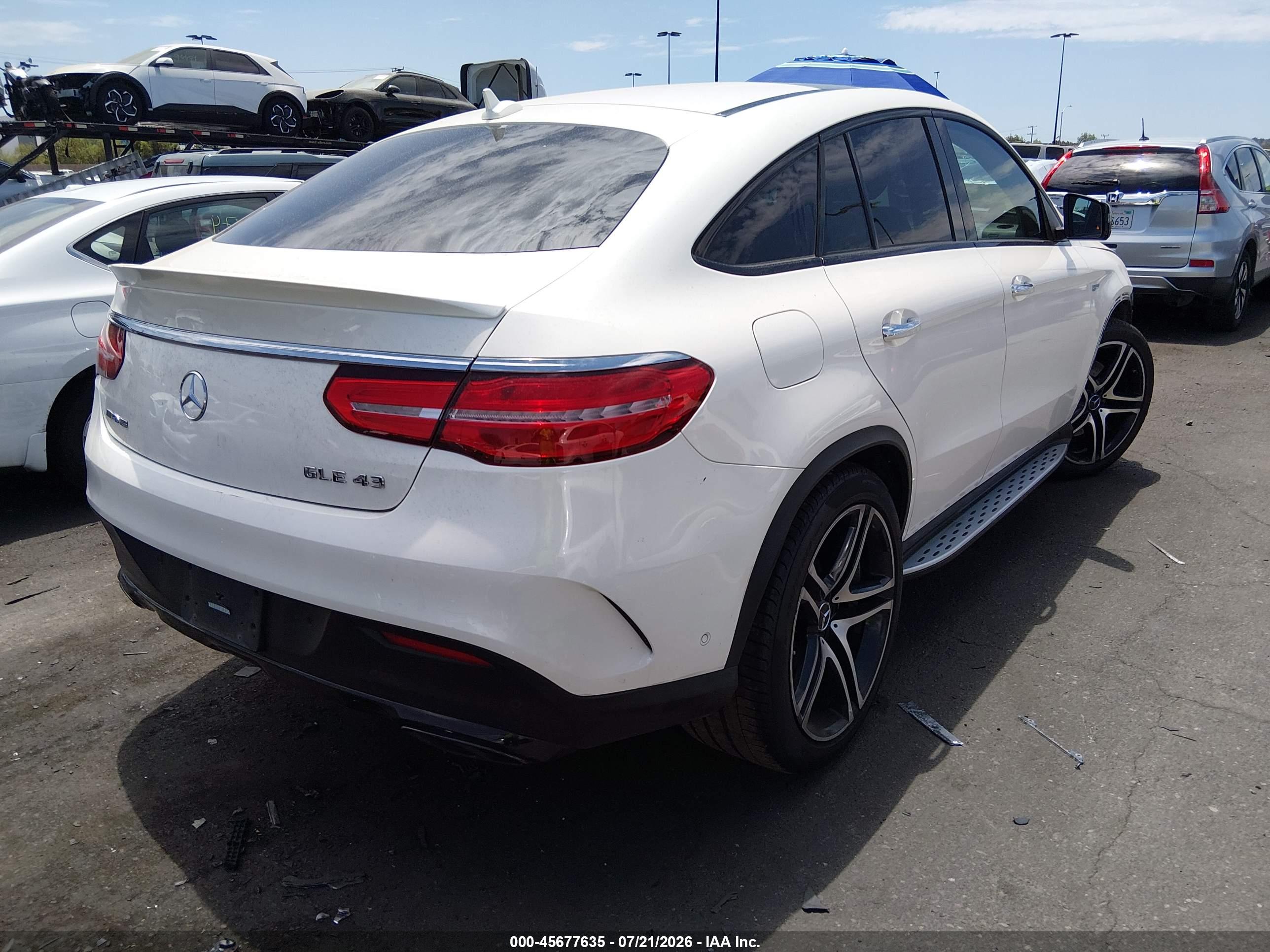 2019 MERCEDES-BENZ AMG GLE 43 COUPE 4MATIC