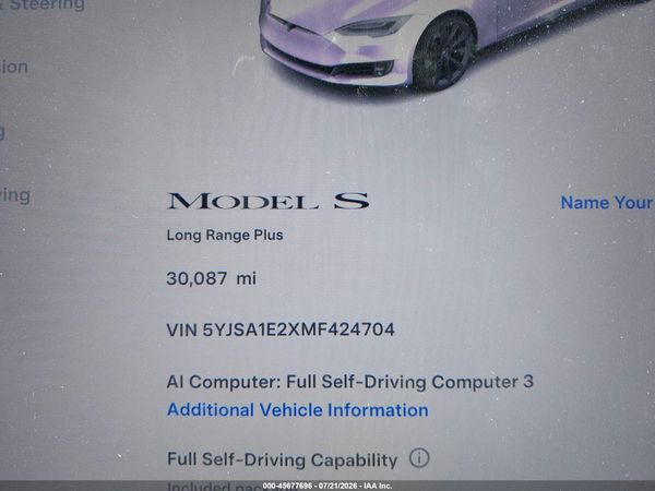 2021 TESLA MODEL S