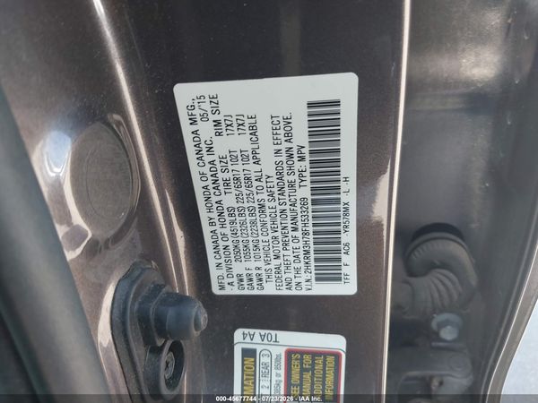 2015 HONDA CR-V EX-L
