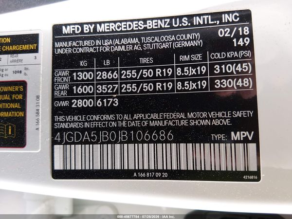 2018 MERCEDES-BENZ GLE 350 GLE350