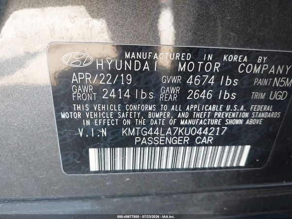 2019 GENESIS G70 2.0T ADVANCED
