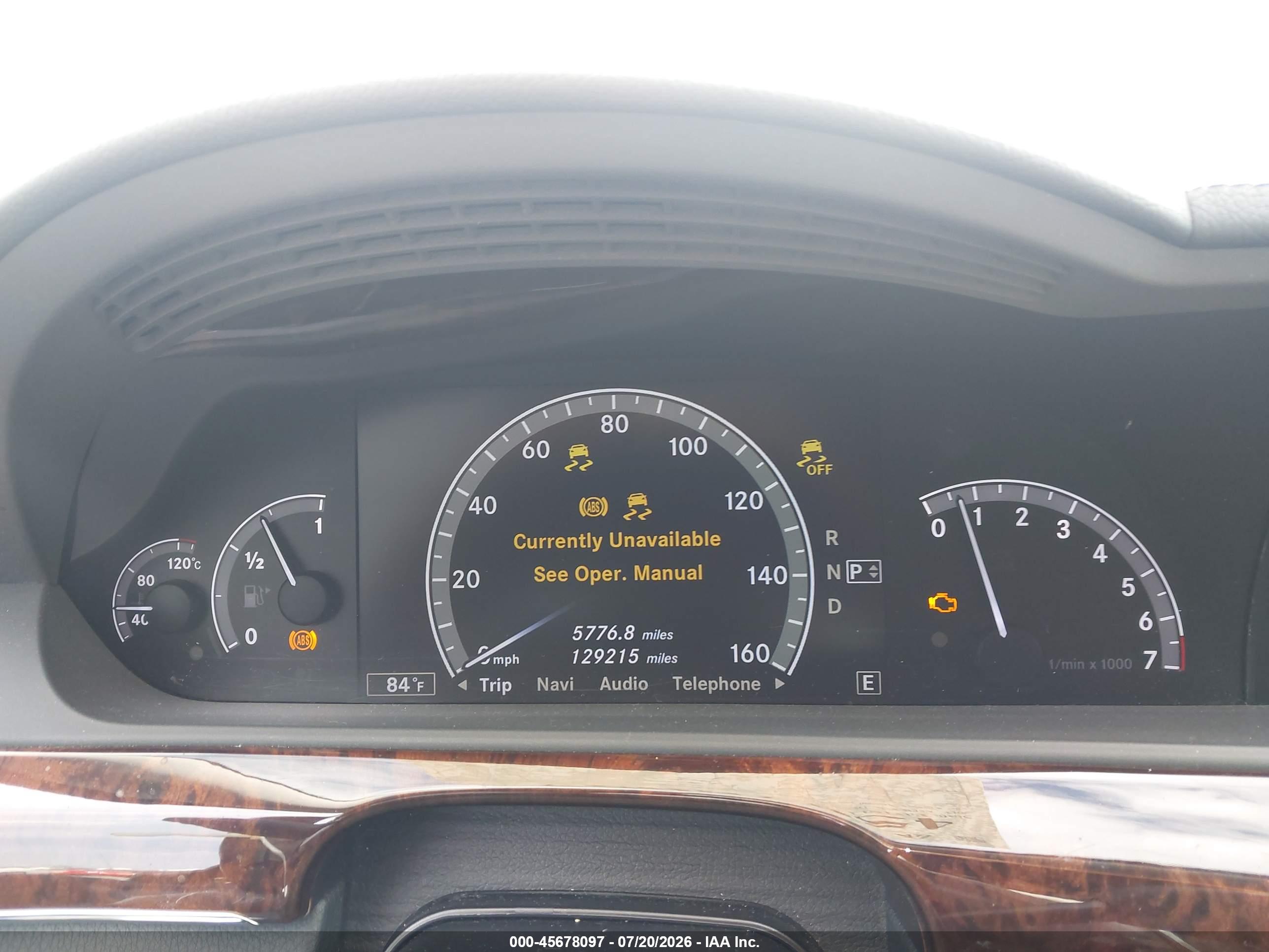 2011 MERCEDES-BENZ S 550 S550