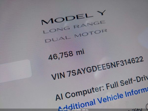 2022 TESLA MODEL Y