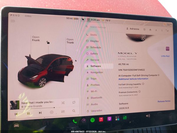2022 TESLA MODEL Y