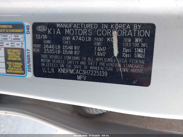 2017 KIA SPORTAGE LX