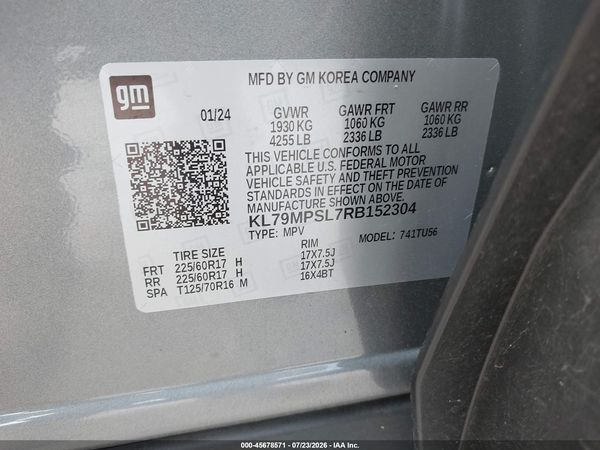 2024 CHEVROLET TRAILBLAZER FWD LT — I9