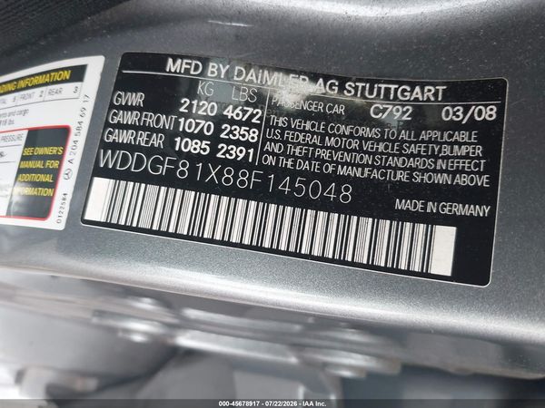 2008 MERCEDES-BENZ C 300 C300 4 MATIC