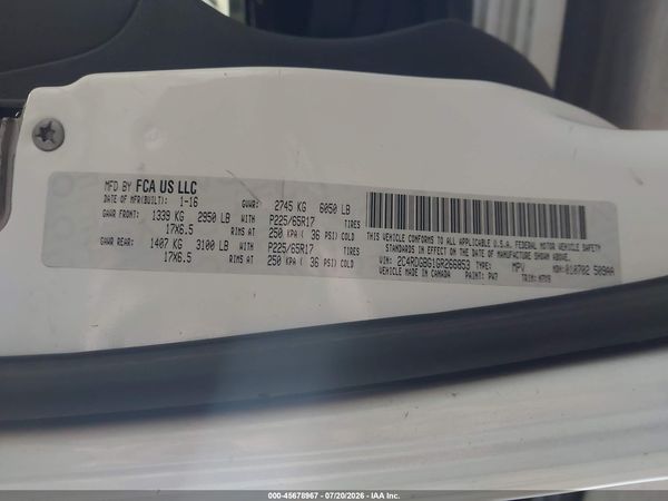 2016 DODGE GRAND CARAVAN SE PLUS
