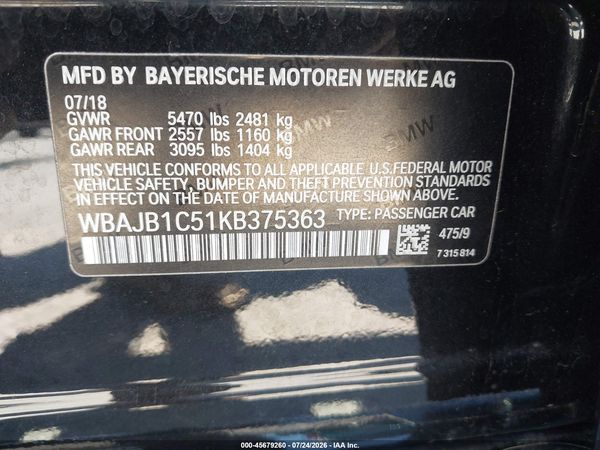 2019 BMW 530E XDRIVE IPERFORMANCE