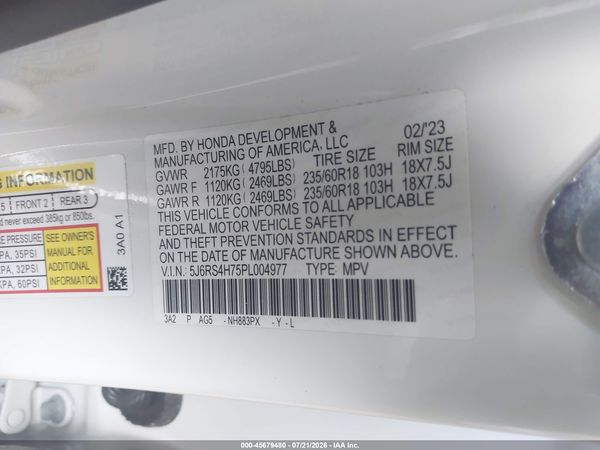 2023 HONDA CR-V EX-L AWD