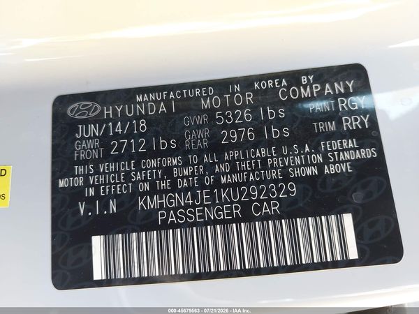 2019 GENESIS G80 3.8