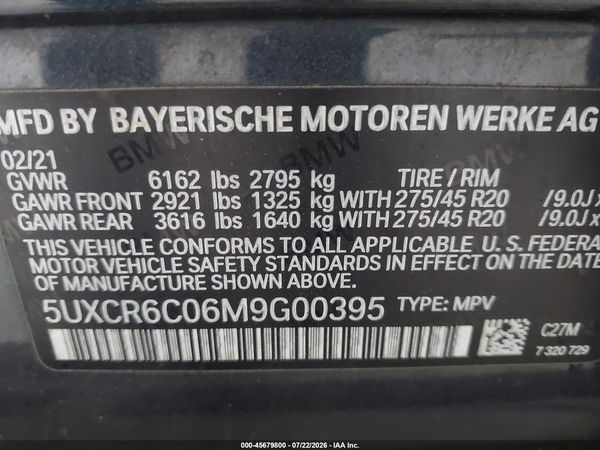 2021 BMW X5 XDRIVE40I