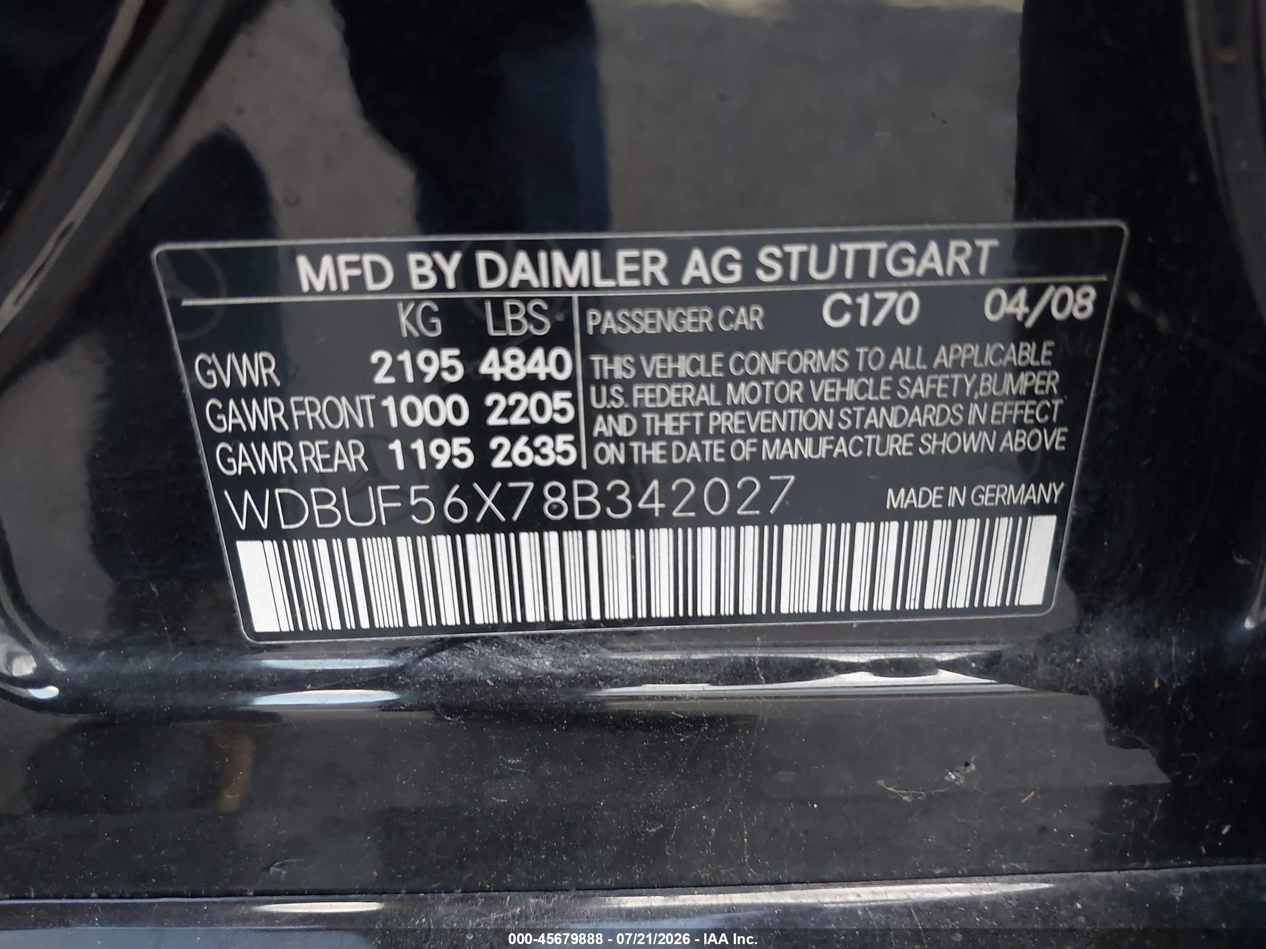 2008 MERCEDES-BENZ E 350 E350