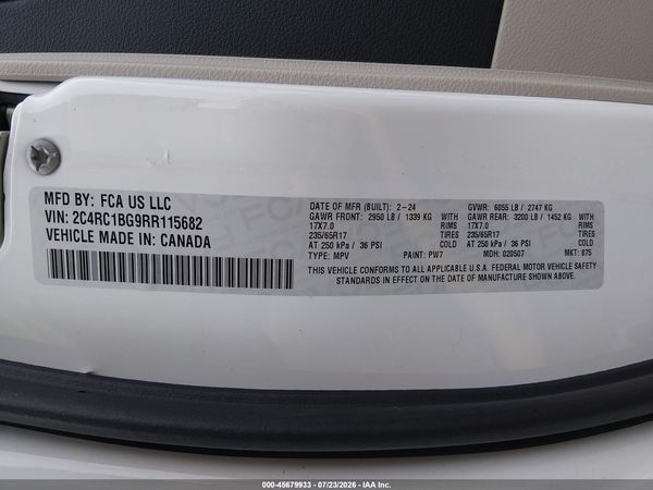 2024 CHRYSLER PACIFICA TOURING L
