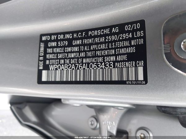 2010 PORSCHE PANAMERA 4S